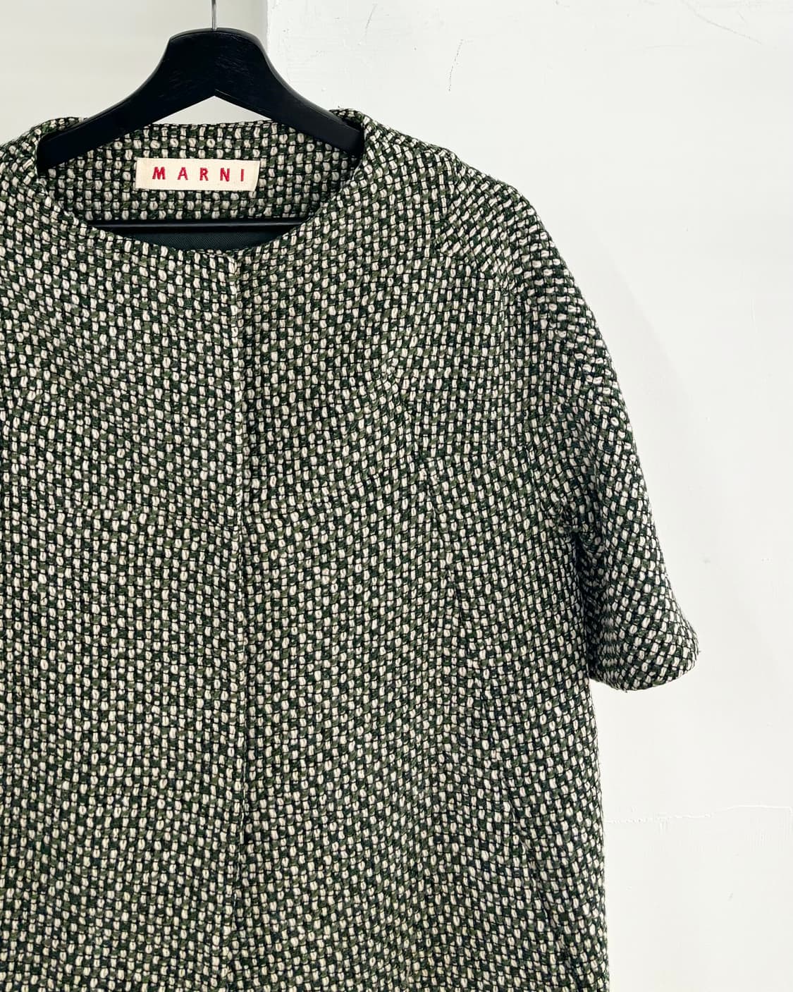 마르니 그린 트위드 코트 상품이미지4