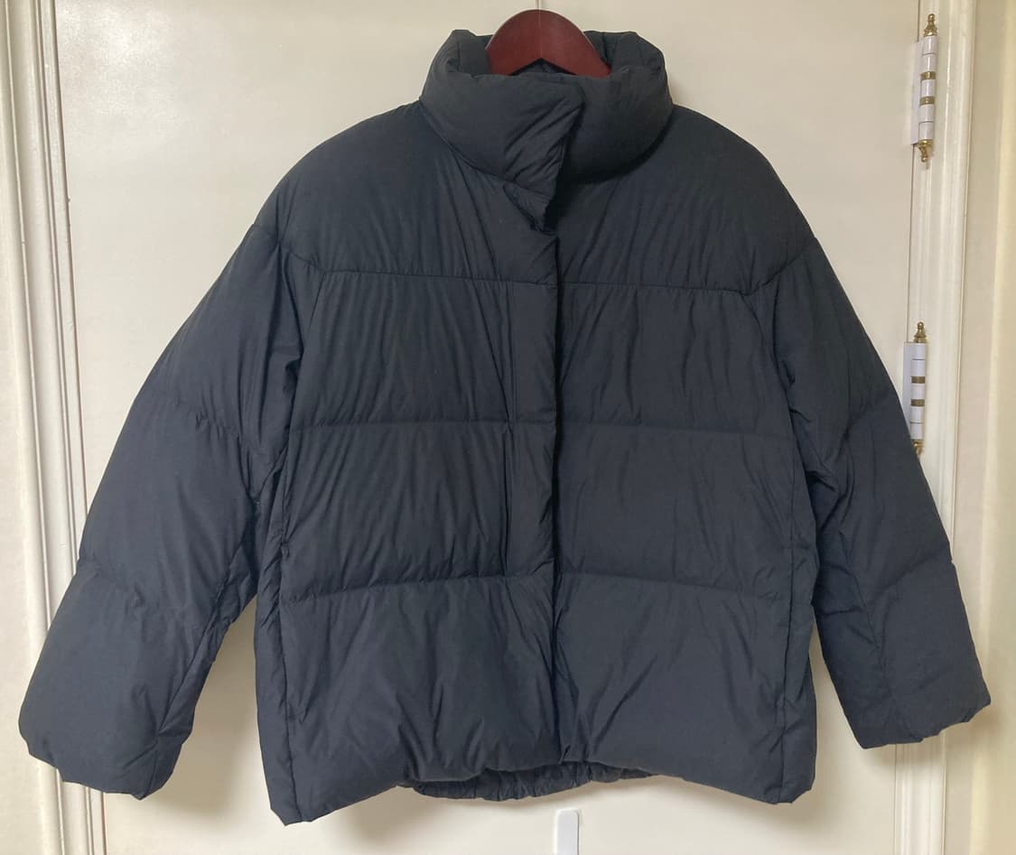 유니클로 파우더 소프트 다운 재킷(나노디자인) 블랙 L 상품이미지3