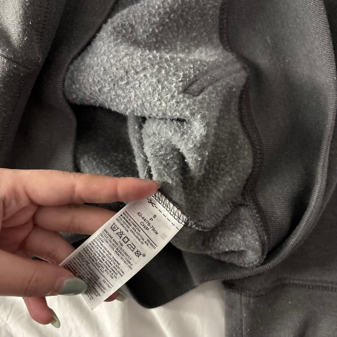 갭 차콜 후드집업 상품이미지5