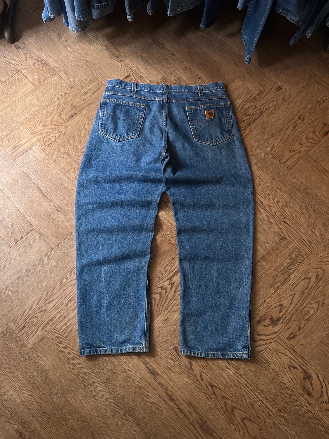 [38]칼하트 USA 빈티지 워싱 미디엄블루 워크 데님 팬츠 상품이미지2