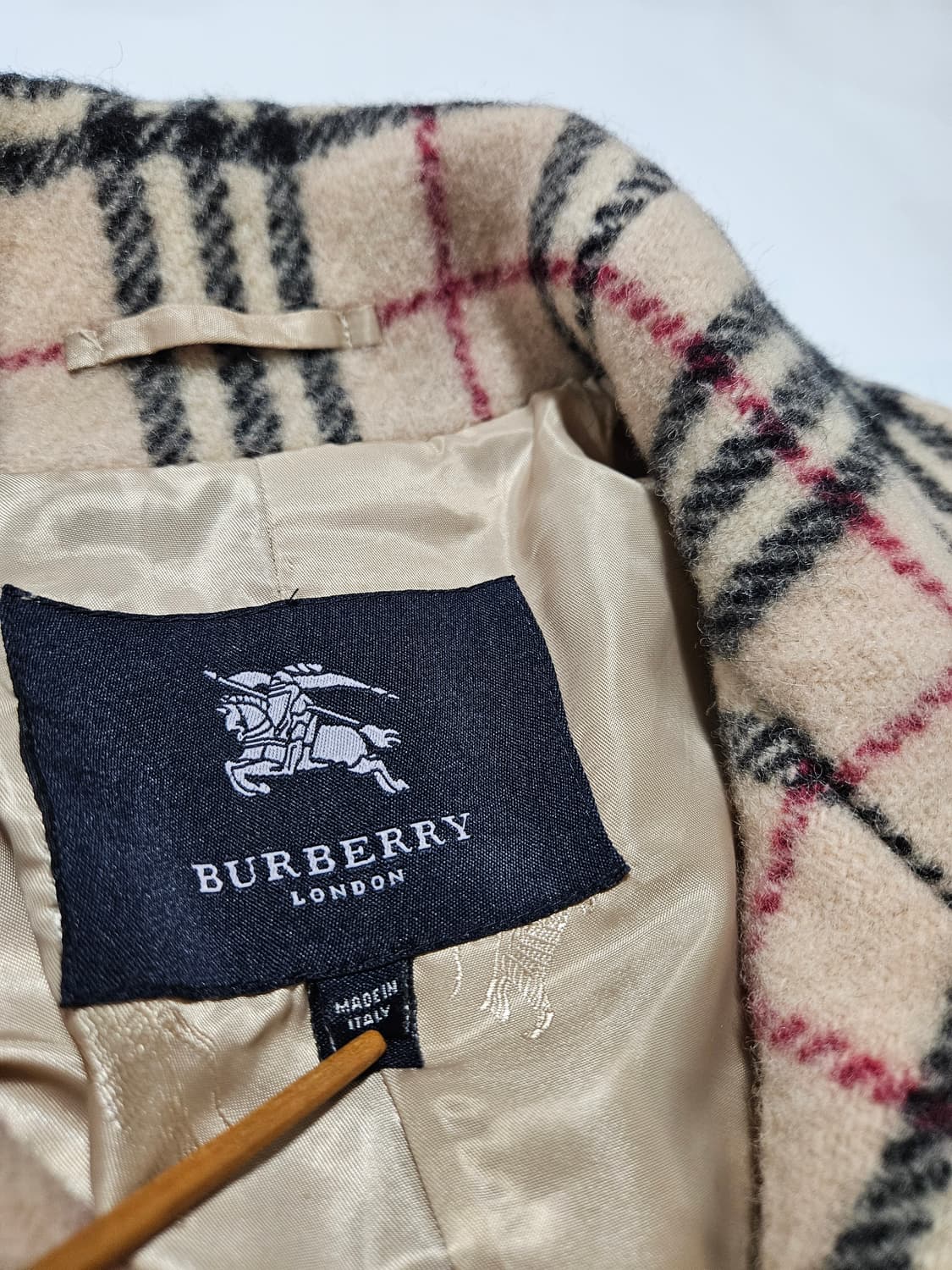 버버리 노바체크 롱 코트[M] 상품이미지3