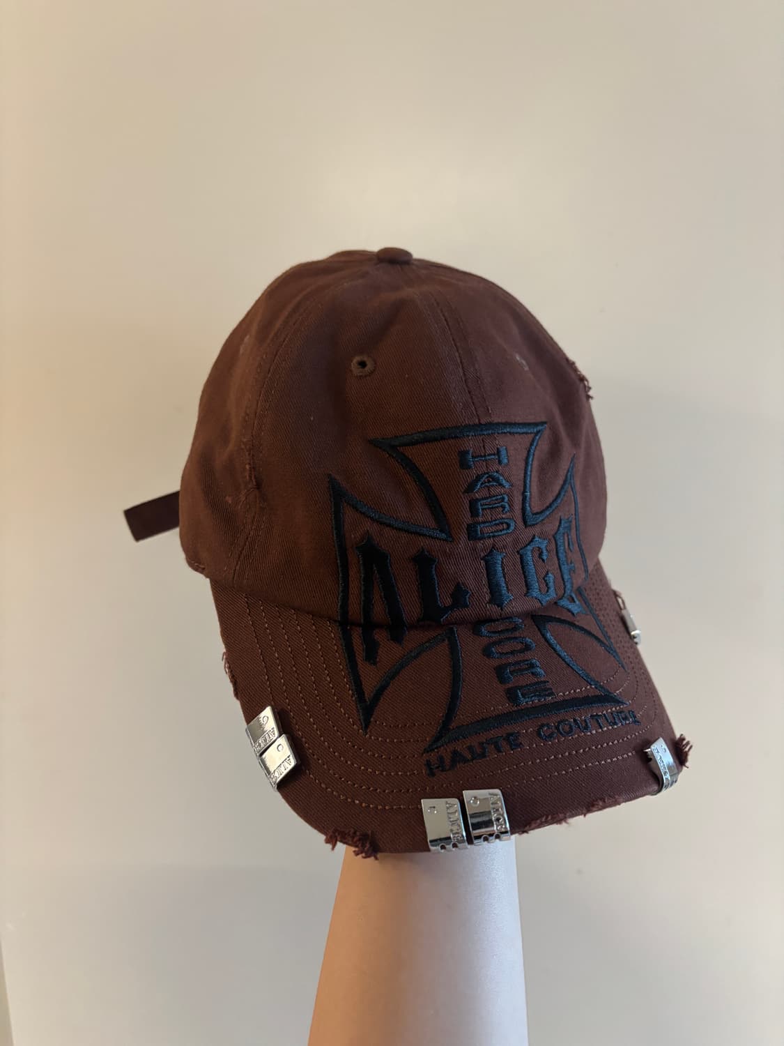 Alice hollywood moto couture cap (brown) 상품이미지2