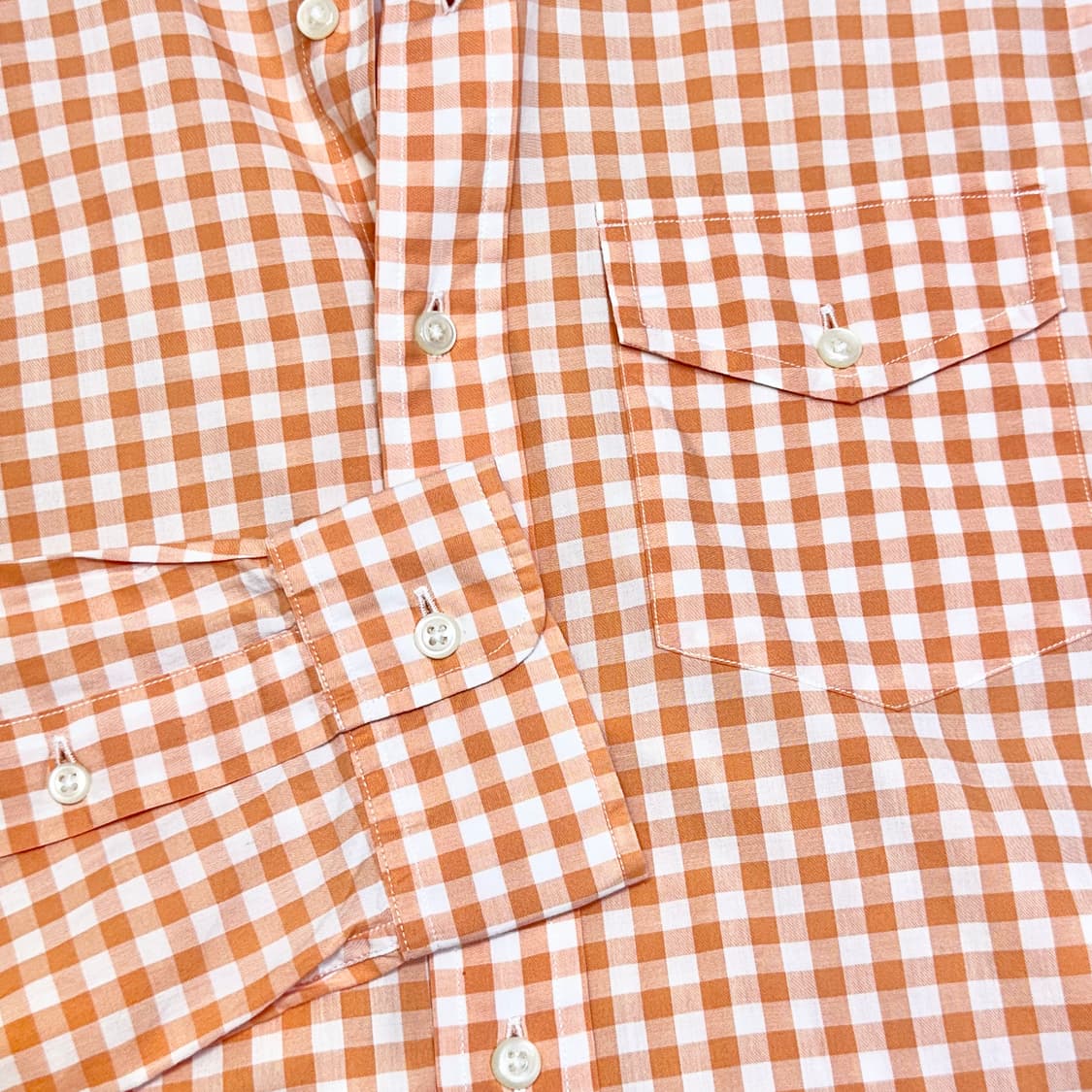 랄프로렌 럭비 오렌지 깅엄체크 셔츠 상품이미지5