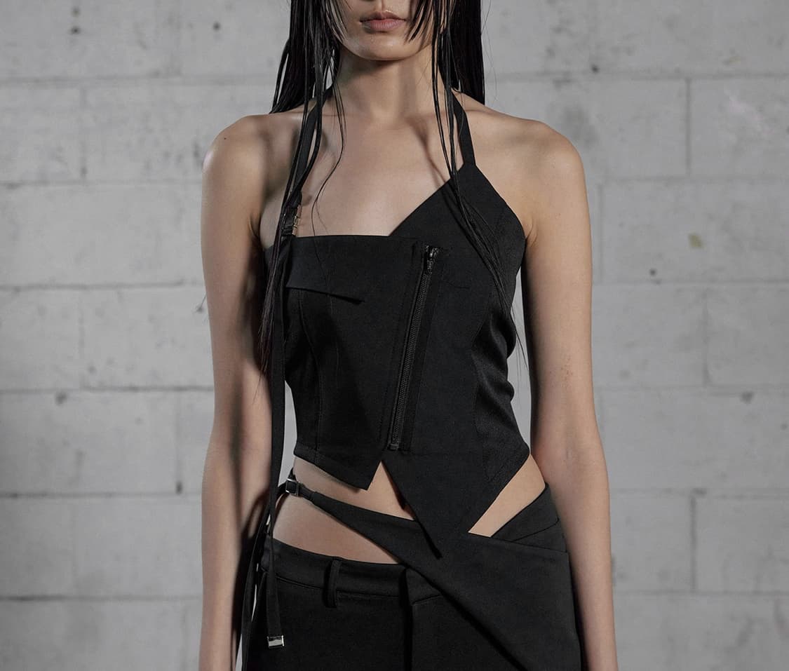 보헤미안서울 보헴서 UNBALANCED HALTER VEST 상품이미지1