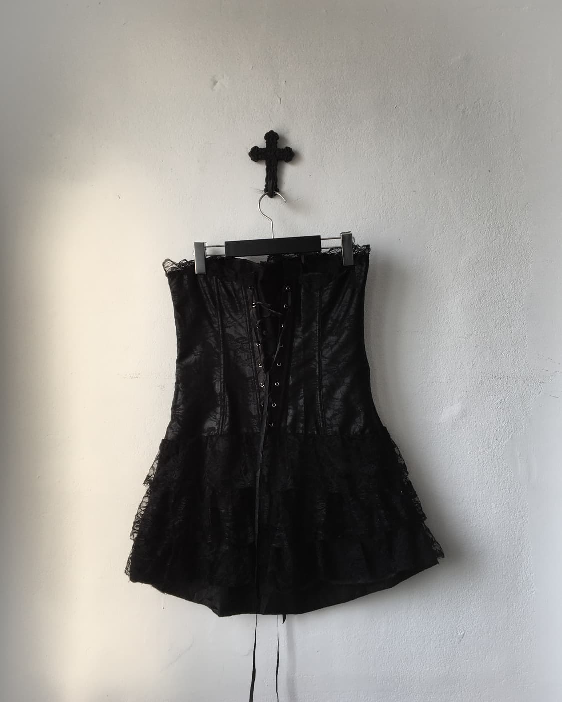 Lace lace up corset onepiece 상품이미지3