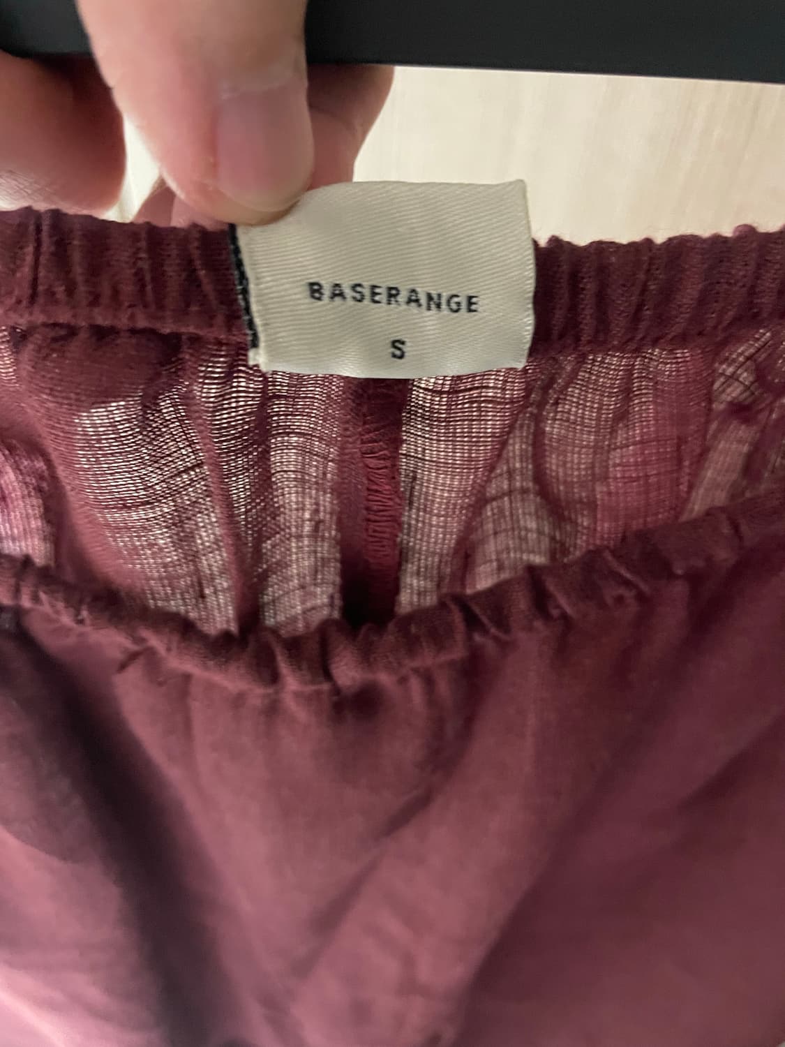 베이스레인지 stoa pants burgundy 상품이미지6