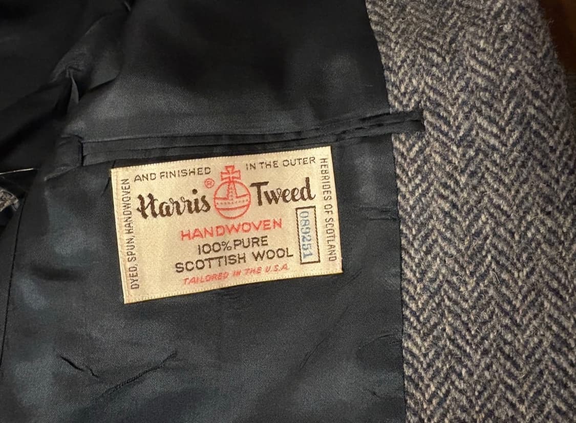 USA made 해리스트위스 헤링본 스포츠코트 자켓 상품이미지3