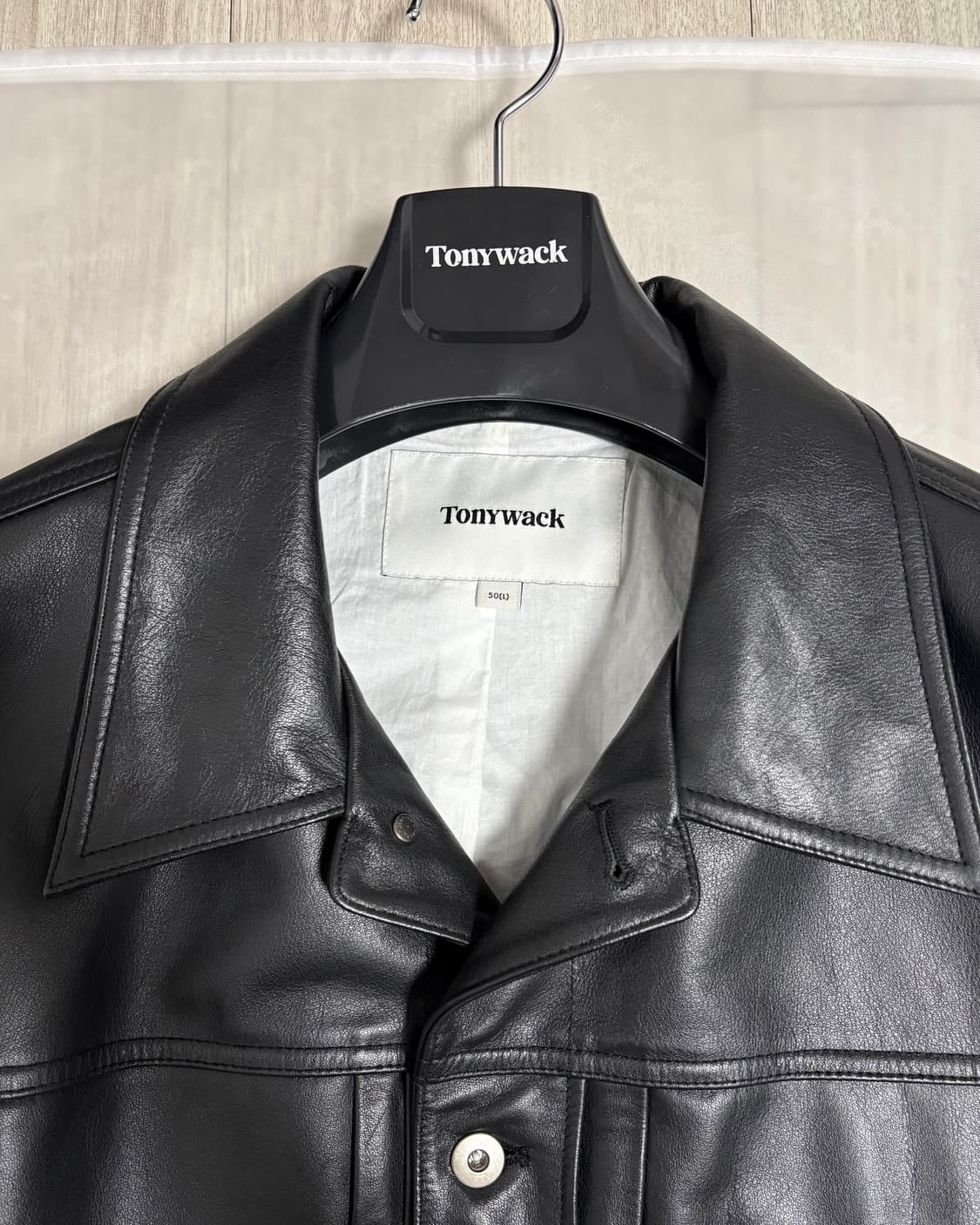 [L]토니웩 카프 레더 크롭 트러커 자켓 상품이미지5