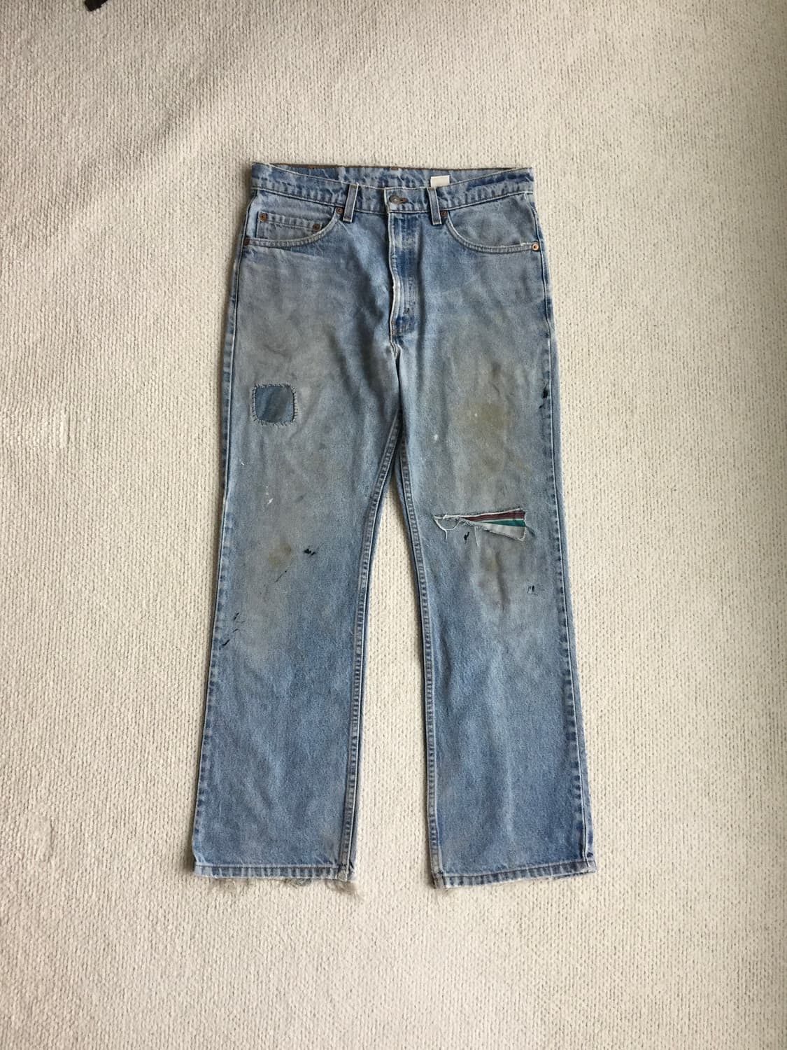 90‘s levis 517 부츠컷 히피 보로 리페어 굿페이딩 굿사이즈 상품이미지1
