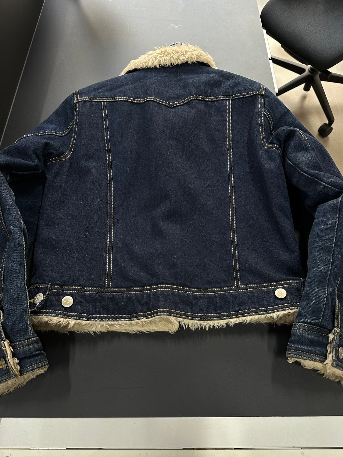 캘빈클라인 데님 퍼 쉐르파 자켓  상품이미지6