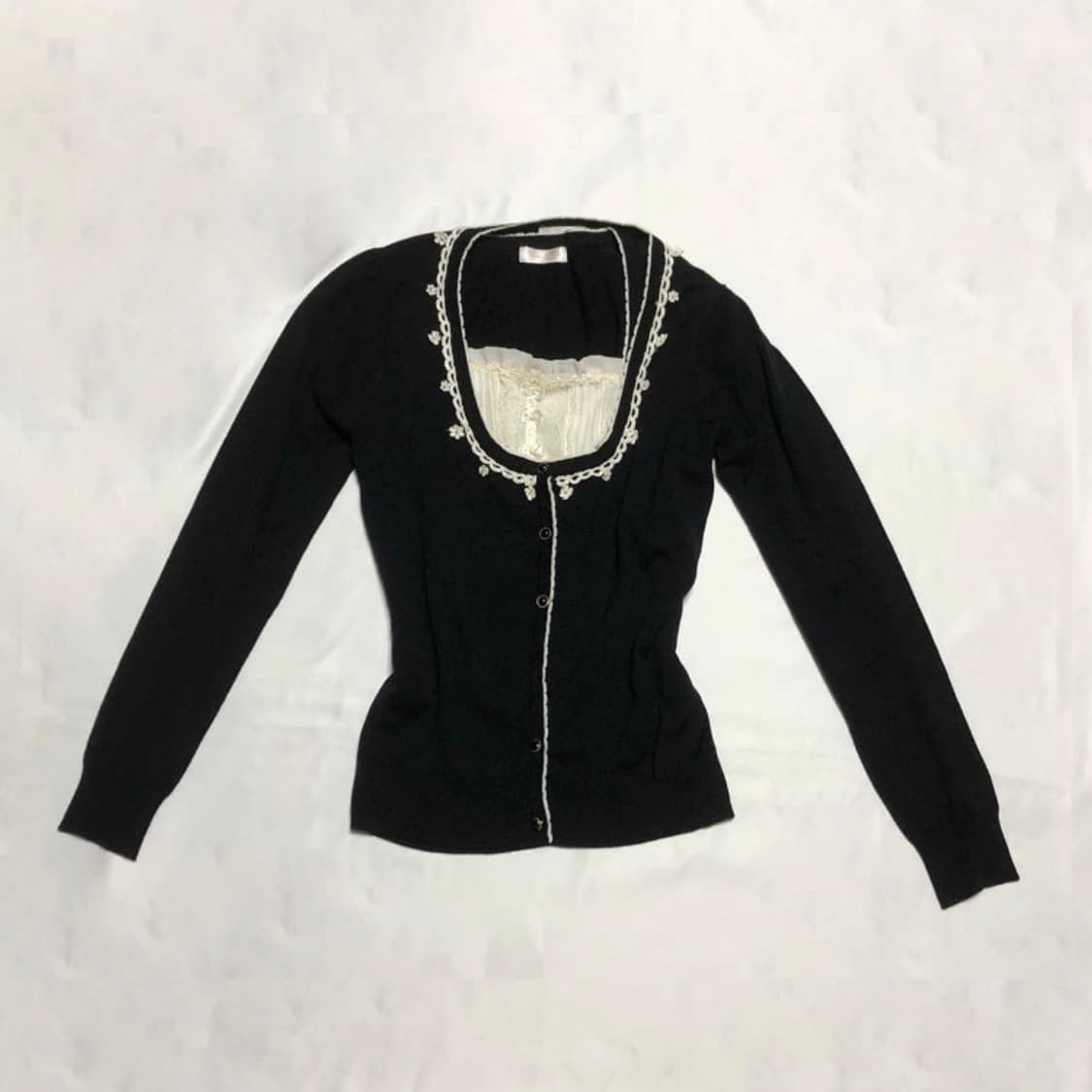 로걀탑3장일괄 프릴가디건퍼프반팔레이스긴팔 공겜여주고딕펑크리즈리사갸루미사깔 상품이미지1