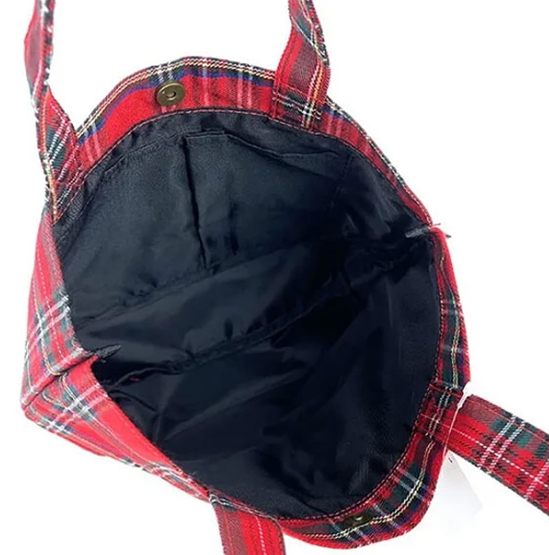 스누피&테디베어 체크 토트백 상품이미지5