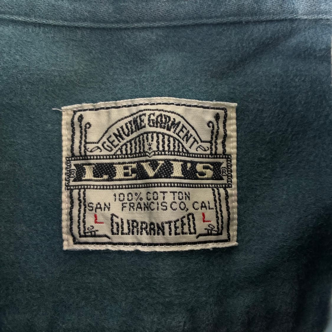 Levi's  리바이스 레드탭 코튼 그린 셔츠  상품이미지4