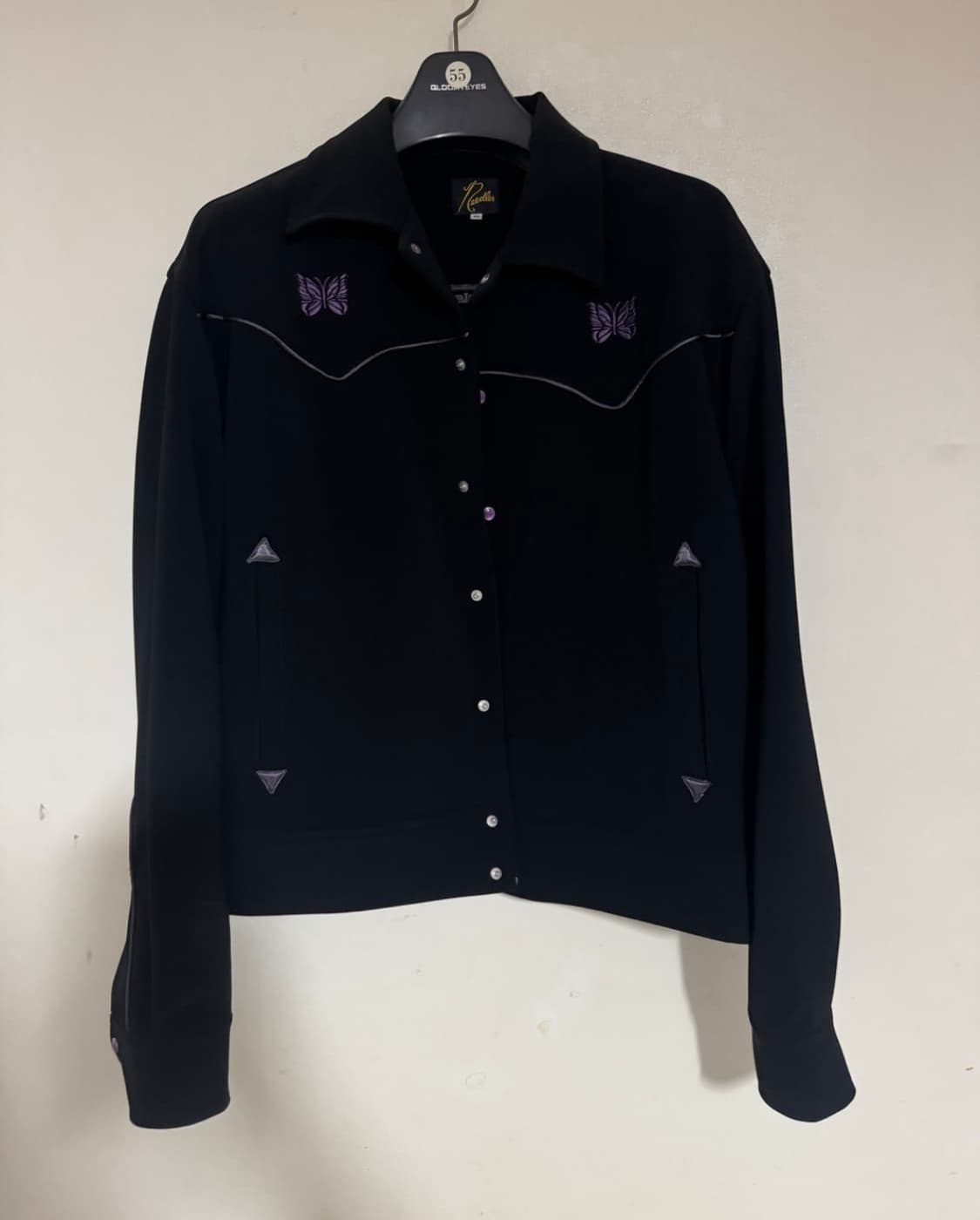 needles 카우보이 파이핑 자켓 블랙 퍼플 M 상품이미지1