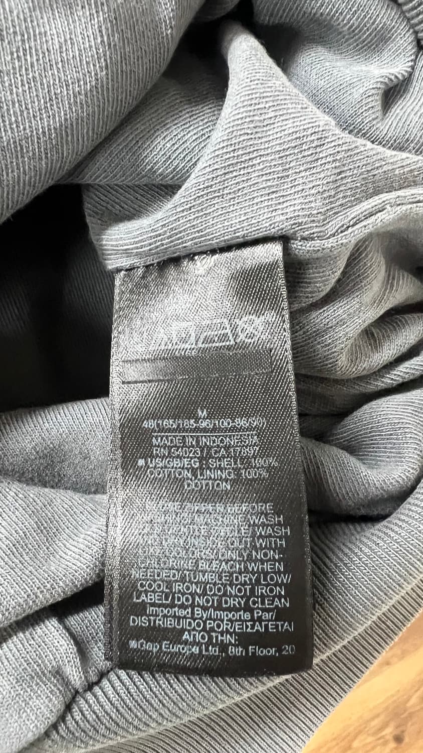 (새상품)이지갭 후드집업 포에틱그레이 M 상품이미지3