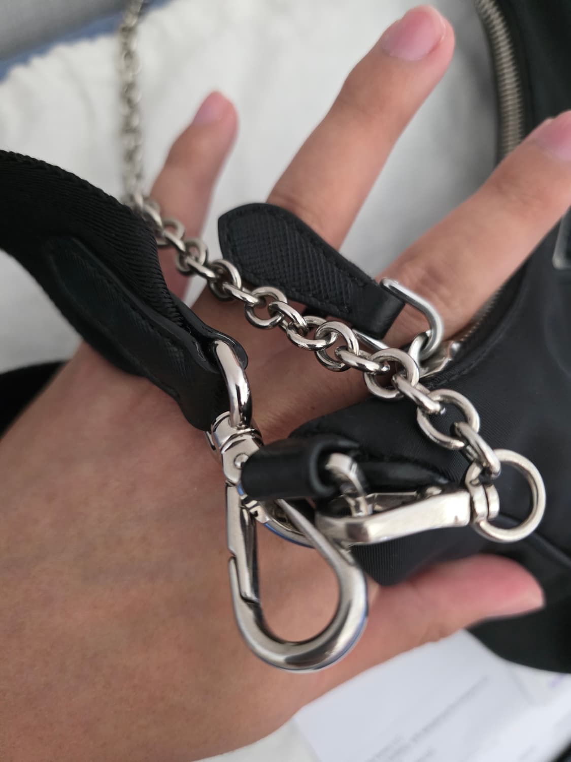 [풀구성]프라다 리나일론 테수토 호보백 상품이미지5