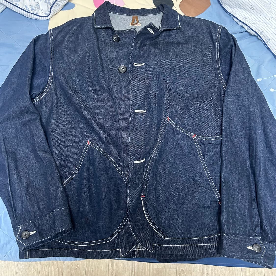 (5) 캐피탈 11.5oz 데님 애플맨 커버올 인디고 상품이미지3