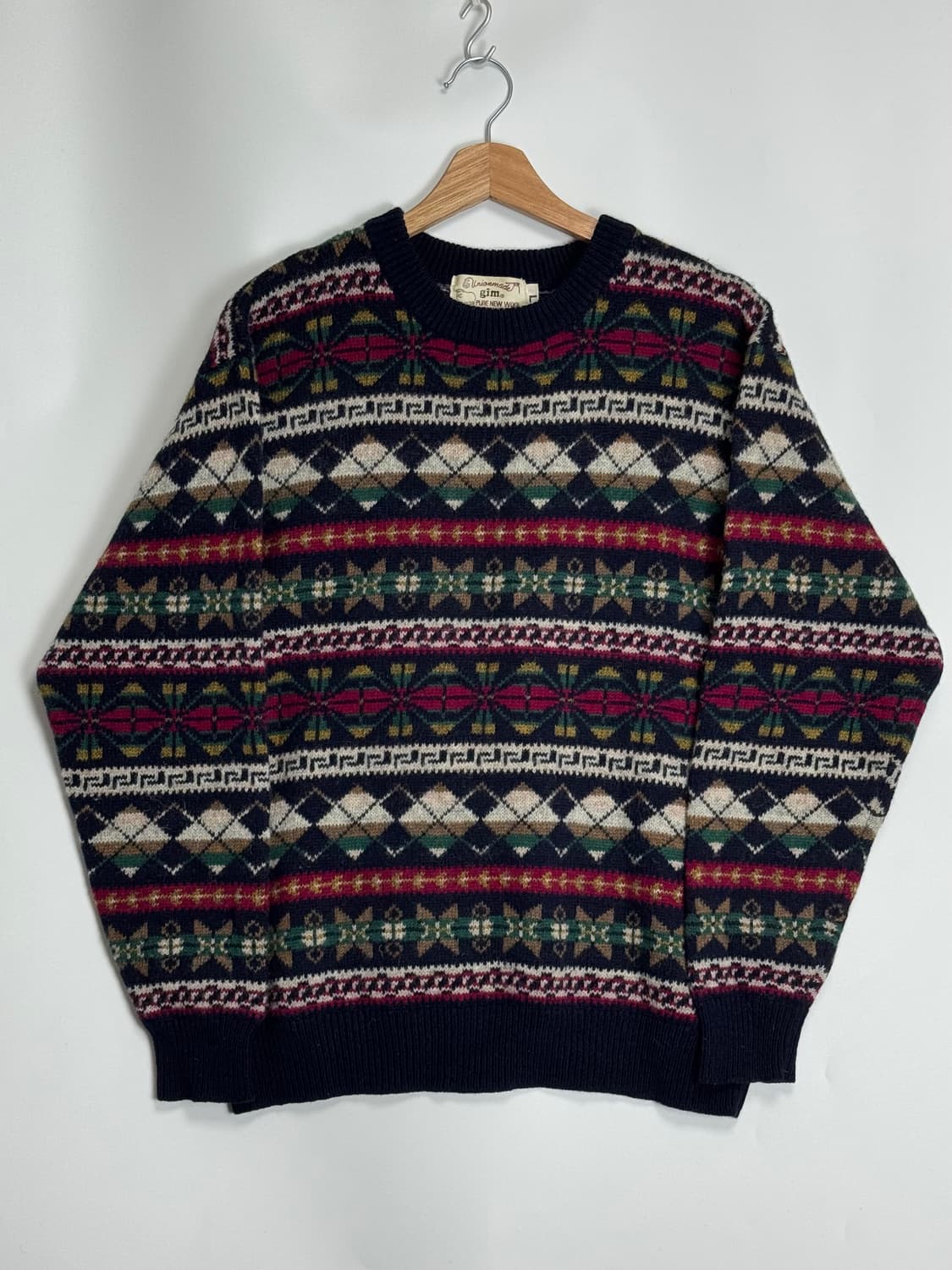 GIM 빈티지 페어아일 니트 스웨터 L 상품이미지2