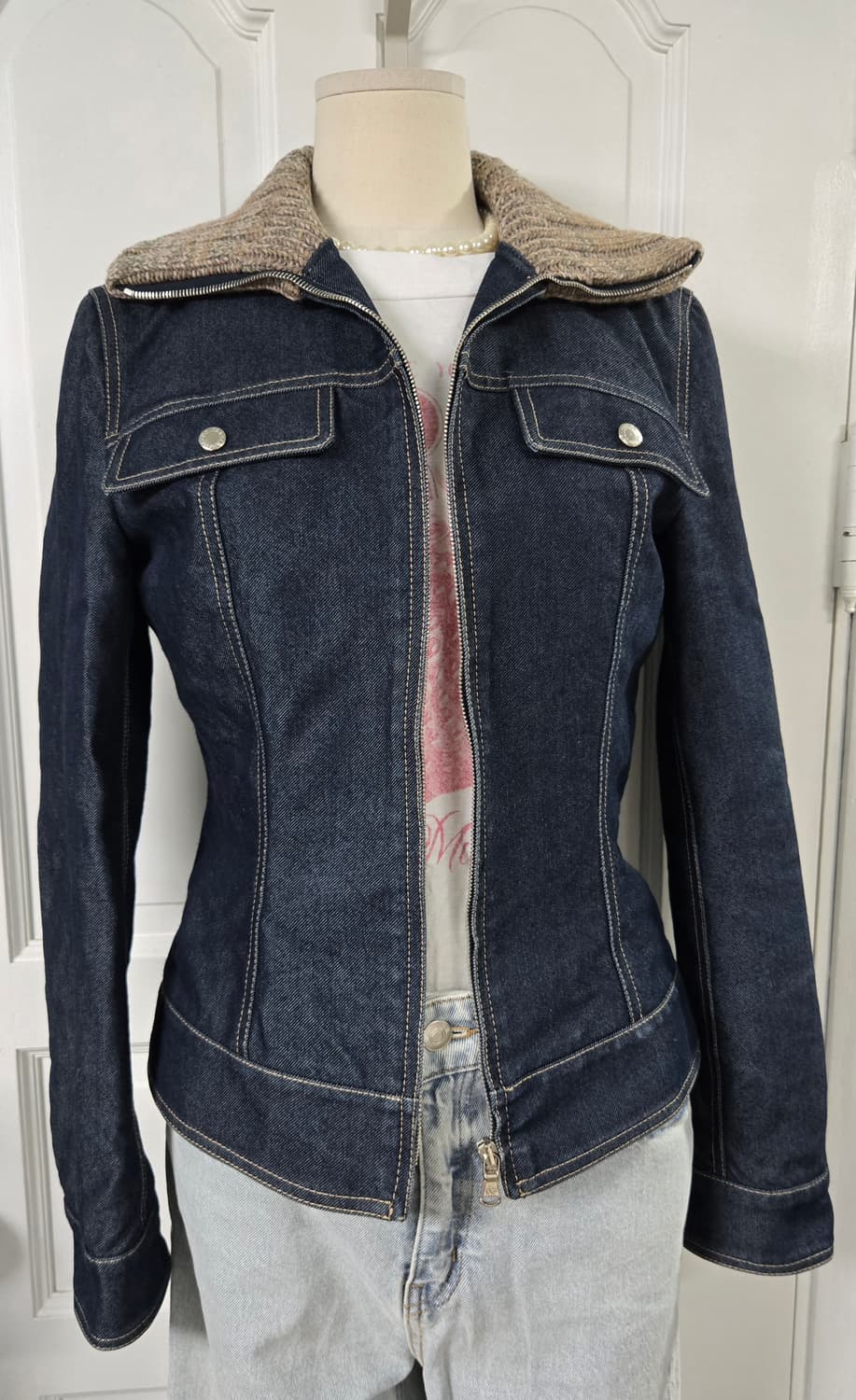 돌체앤가바나 니트카라 데님자켓 상품이미지2