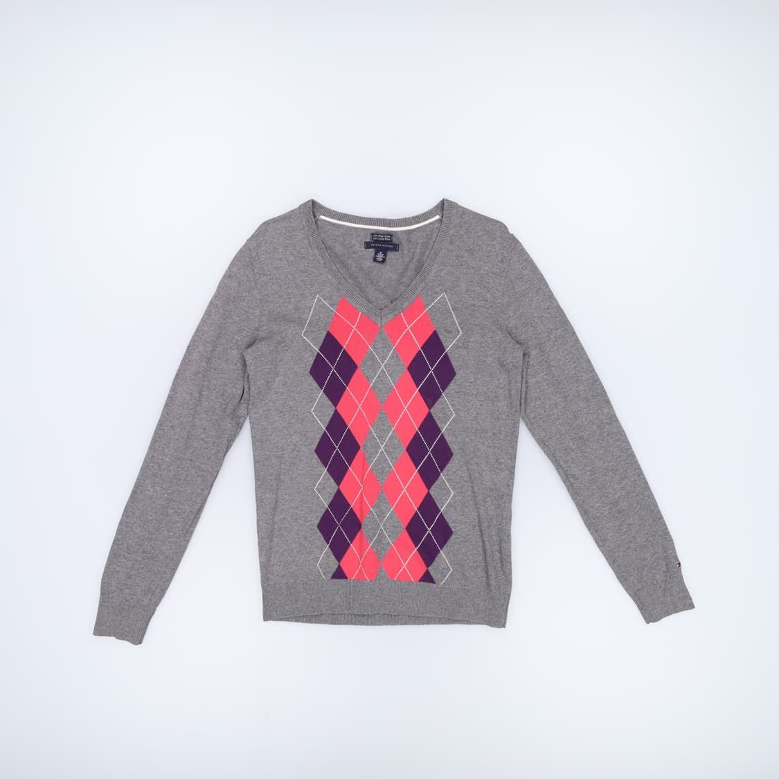 [M] 타미힐피거 여성 아가일패턴 니트 1103HR1 상품이미지1