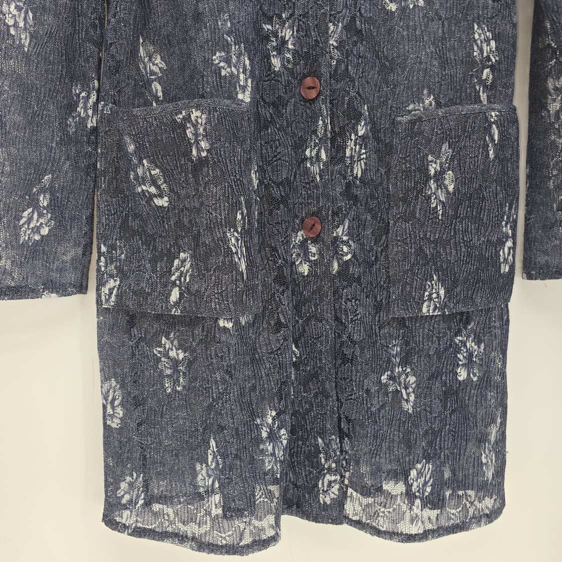 레이스 롱 자켓 / 빈티지 플라워 레이스 셔츠 코트형 상품이미지4