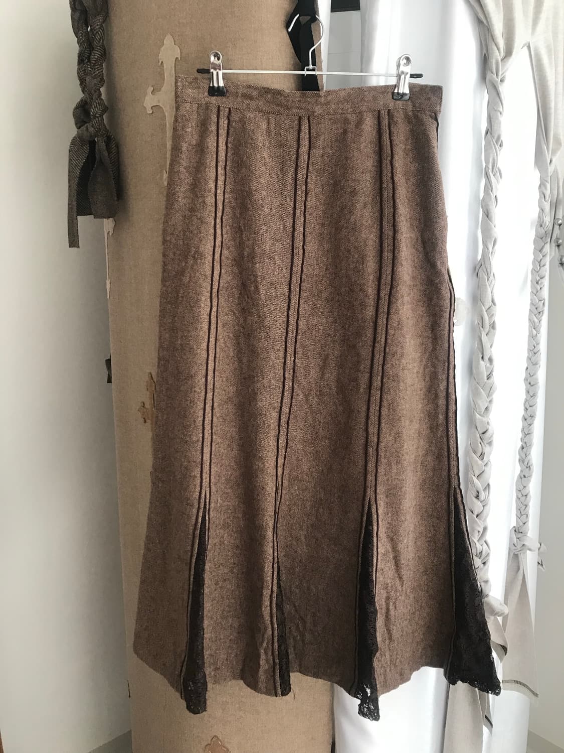 vintage wool lace skirt (26inch) 상품이미지10