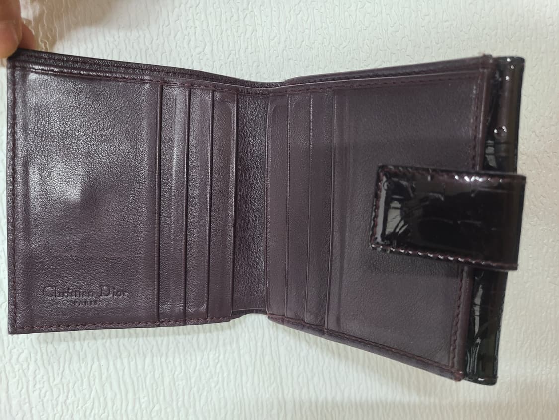 디올 Dior 반지갑 브라운 에나멜 상품이미지3