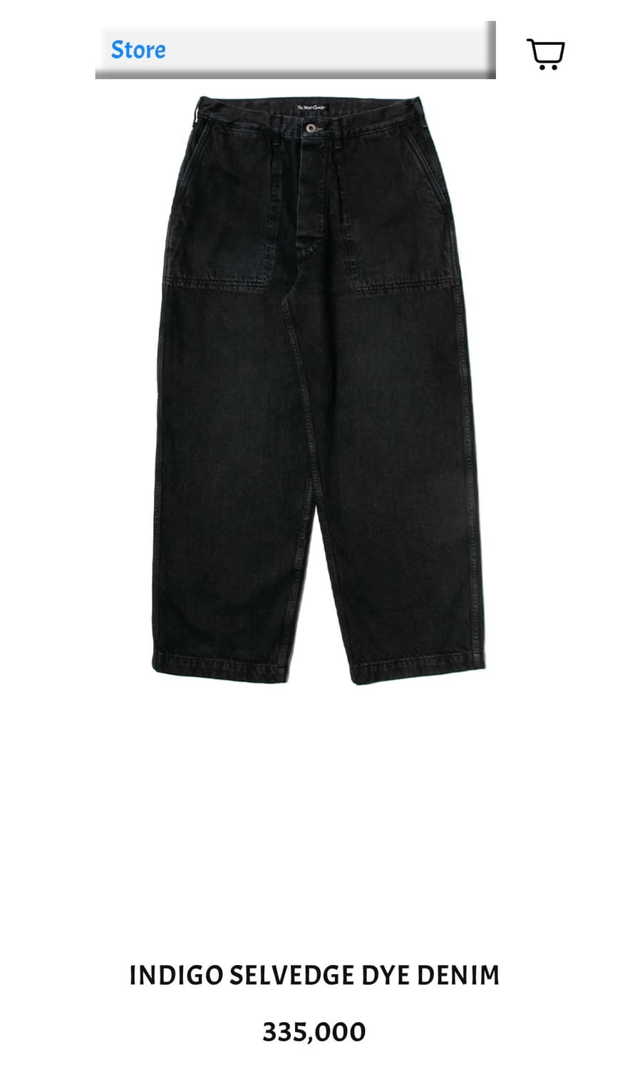 더뤡코즈 인디고 데님 팬츠 상품이미지1