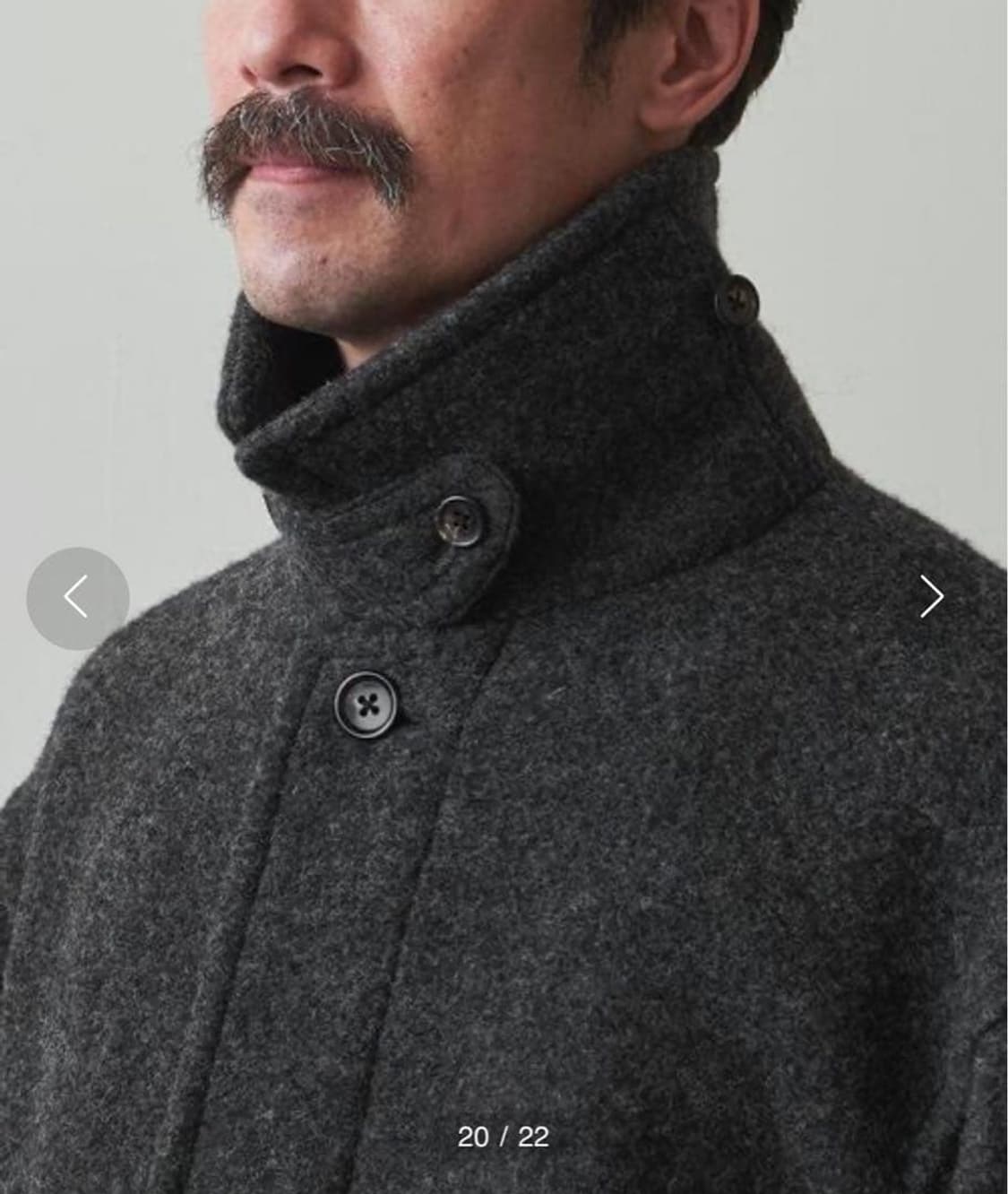 스티브 알란 니트 플렉 하프 발마칸 코트 상품이미지5