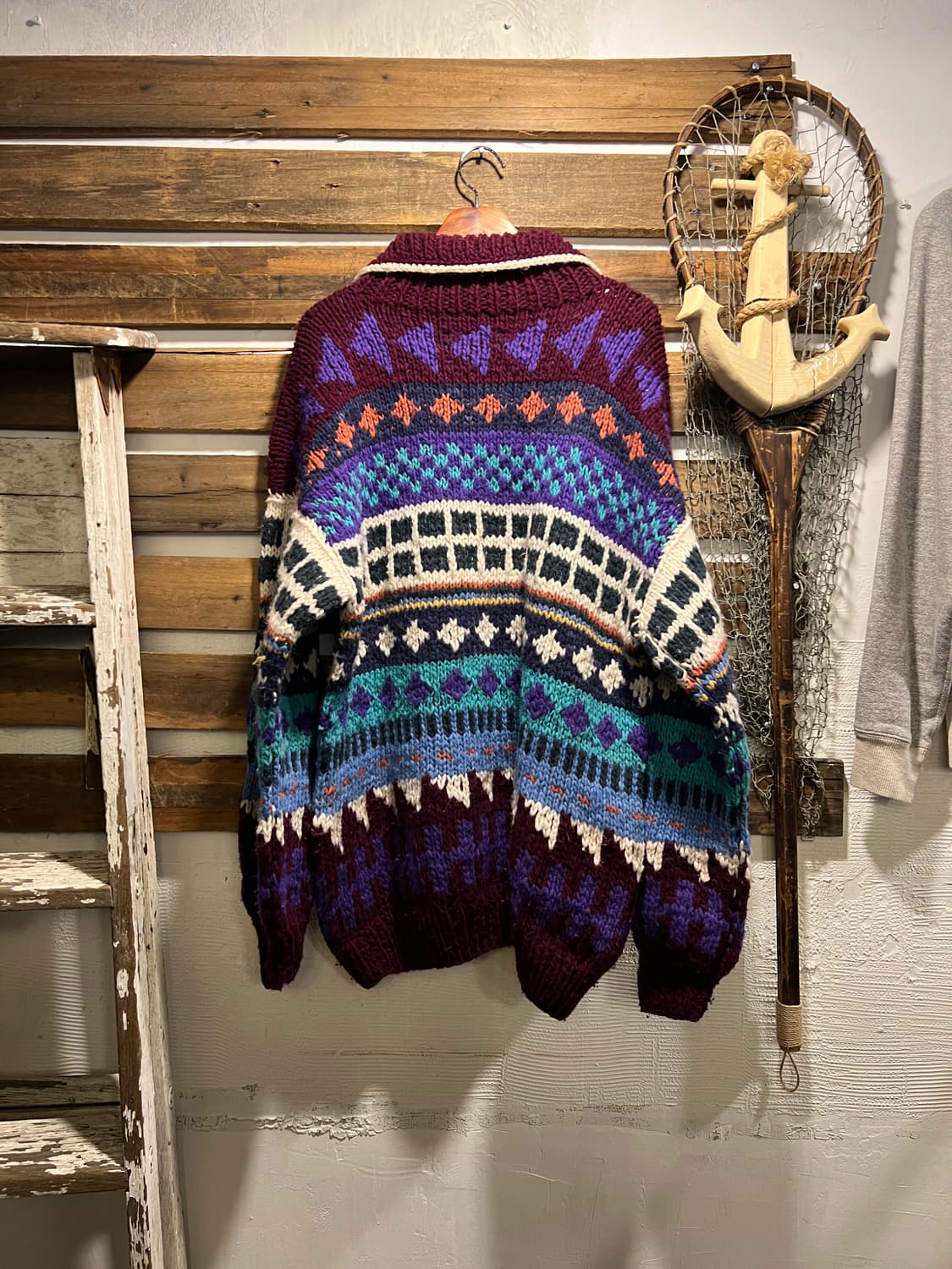 [XL]90's 빈티지 핸드메이드 에콰도르 풀오버 스웨터 니트 상품이미지5