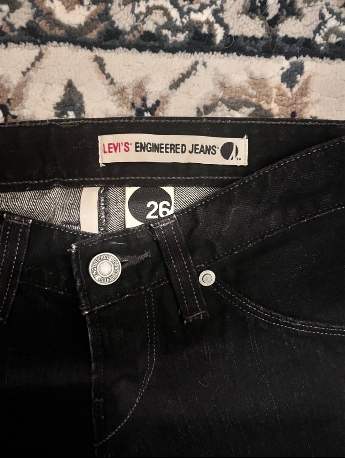 Levis 로우라이즈 엔지니어드 플레어진 상품이미지4
