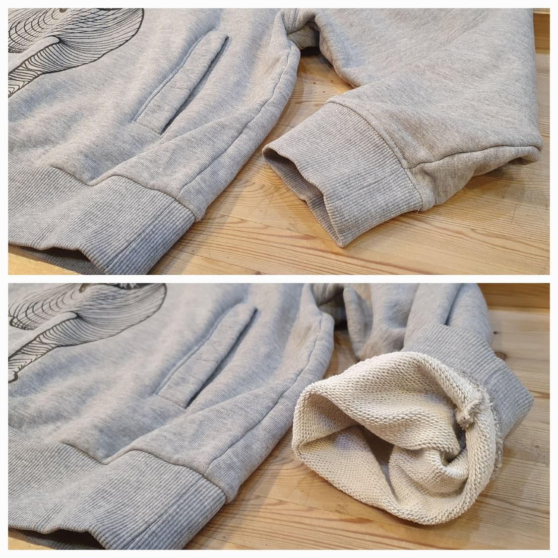 55/66.라이프워크 빅로고 후드티 상품이미지4