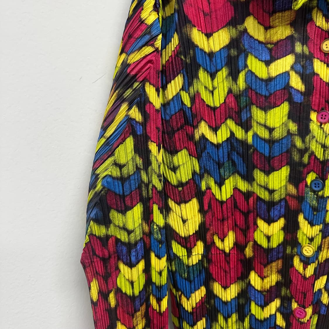 이세이미야케 플리츠츨리즈 패턴 디자인 레어 셔츠 상품이미지4