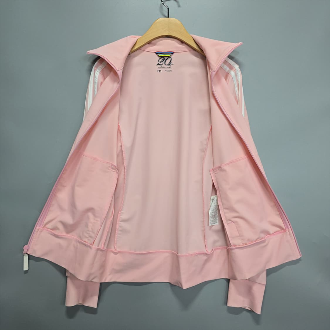 아디다스 20주년 딸기우유 핑크 져지 트랙탑 M 상품이미지5