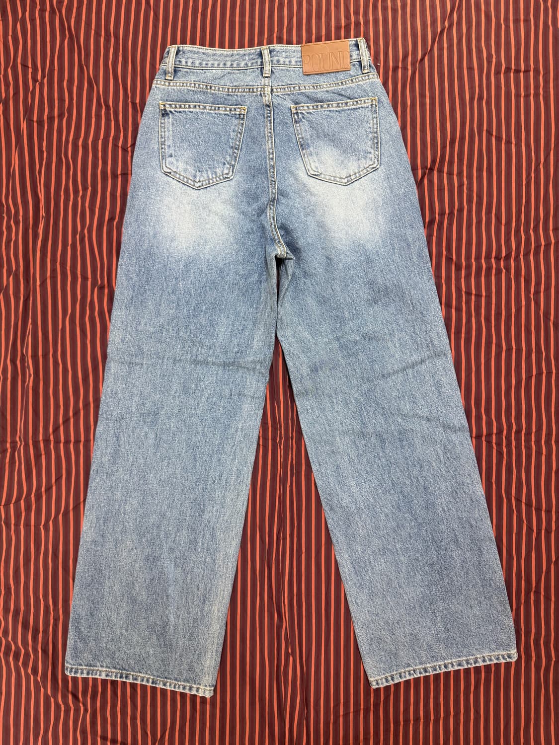 108파운드 Raw Edge Wide Jean _Blue 상품이미지4