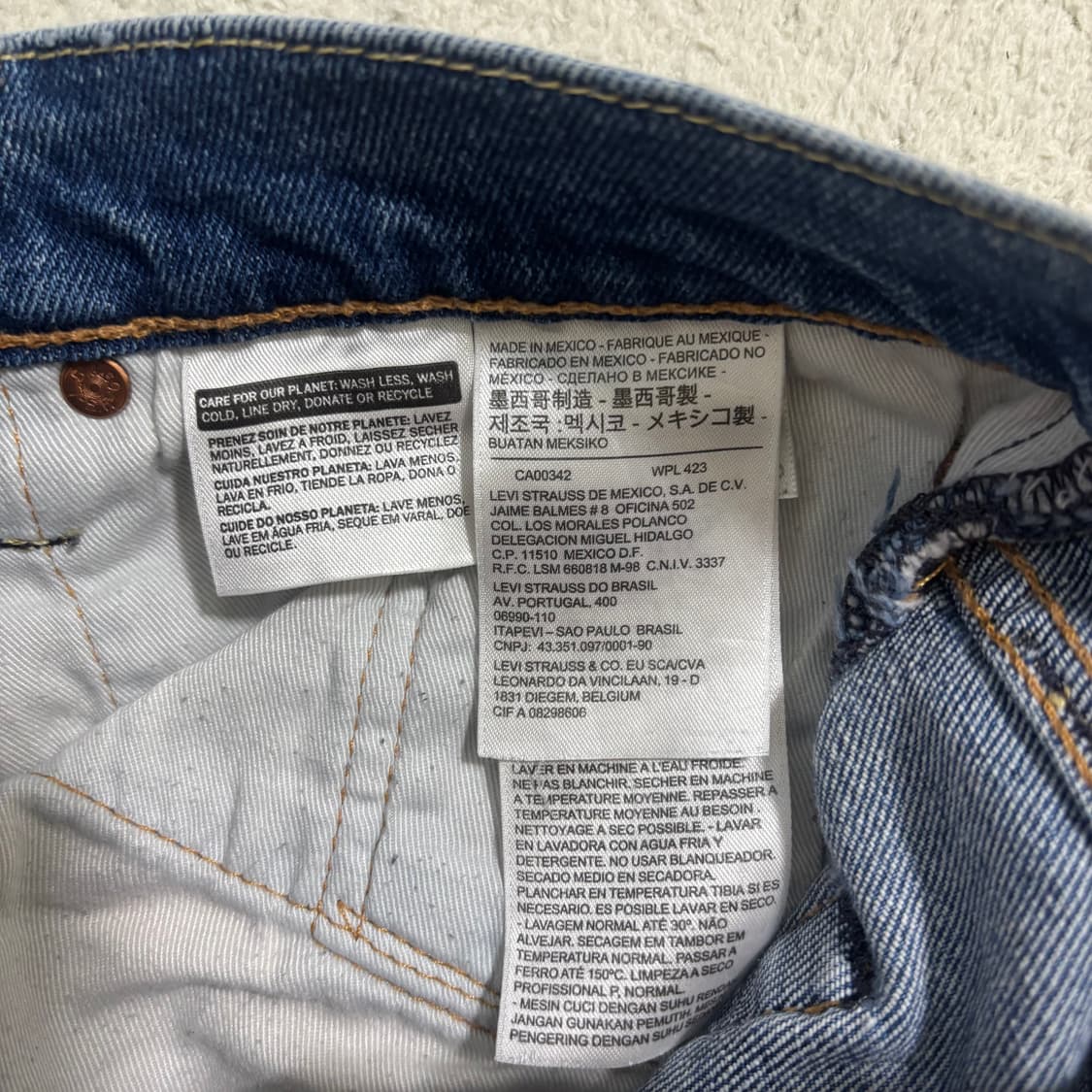 W82 리바이스 502 레귤러 테이퍼드 진 1210-2 상품이미지3