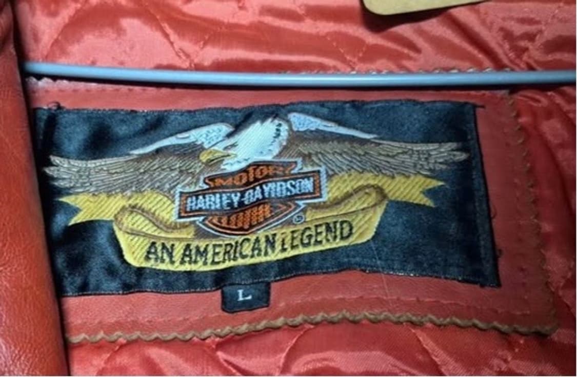 (희귀) 90's 할리 데이비스 그랜드 슬램 올드스쿨 레더 자켓 L 상품이미지3