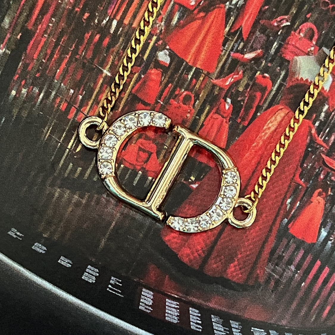 디올 CD 크리스찬 디올 큐빅 목걸이 상품이미지3