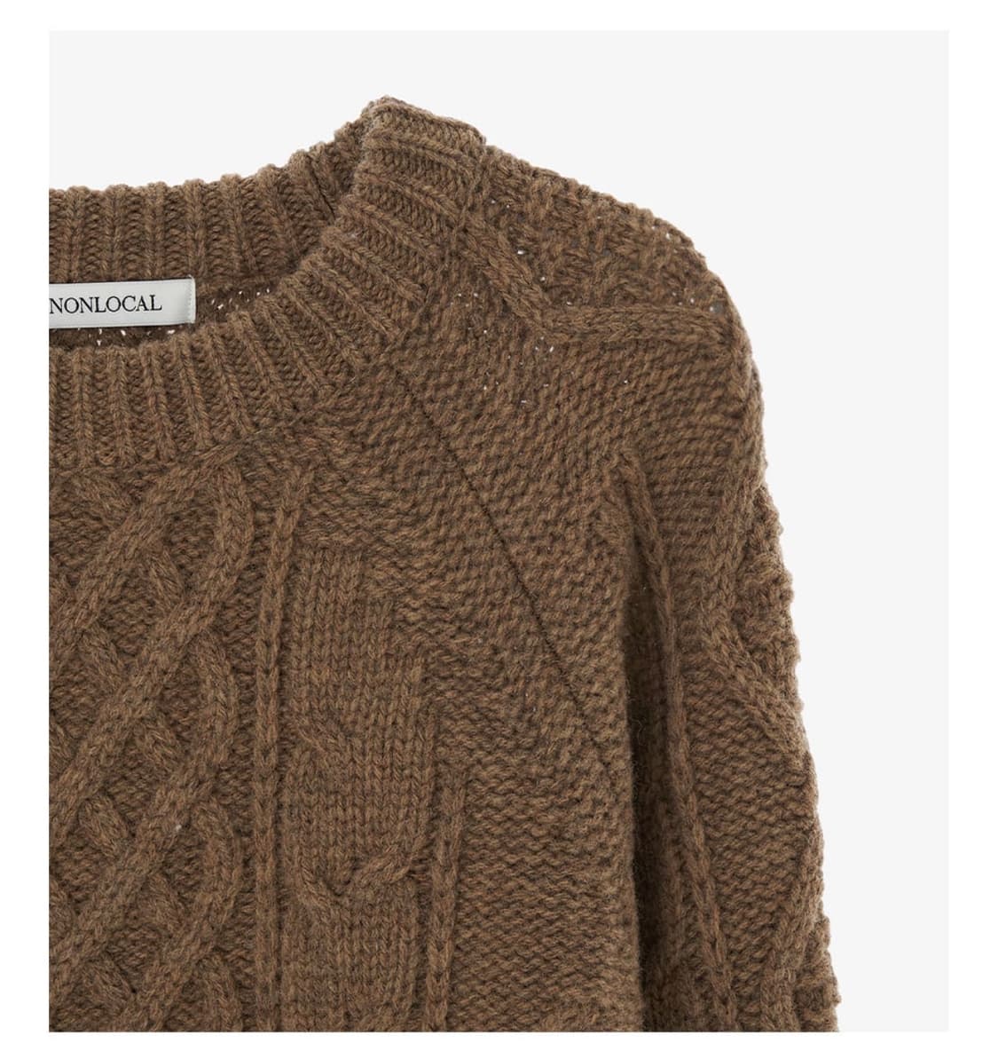 논로컬 울 니트 Mixed Cable Shetland Wool Knit 상품이미지7