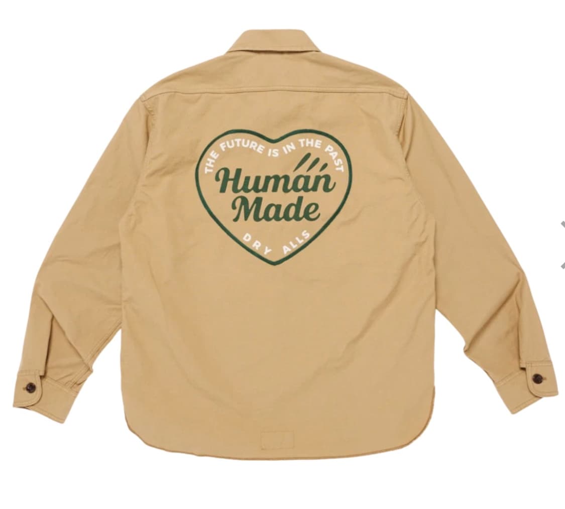 휴먼 메이드 집업 워크 셔츠 베이지 미듐  상품이미지2