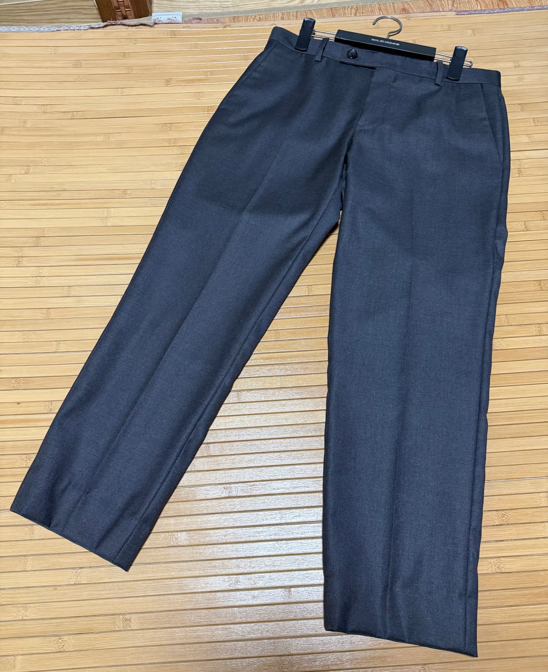 솔리드옴므 차콜그레이 수트 셋업 48 상품이미지7