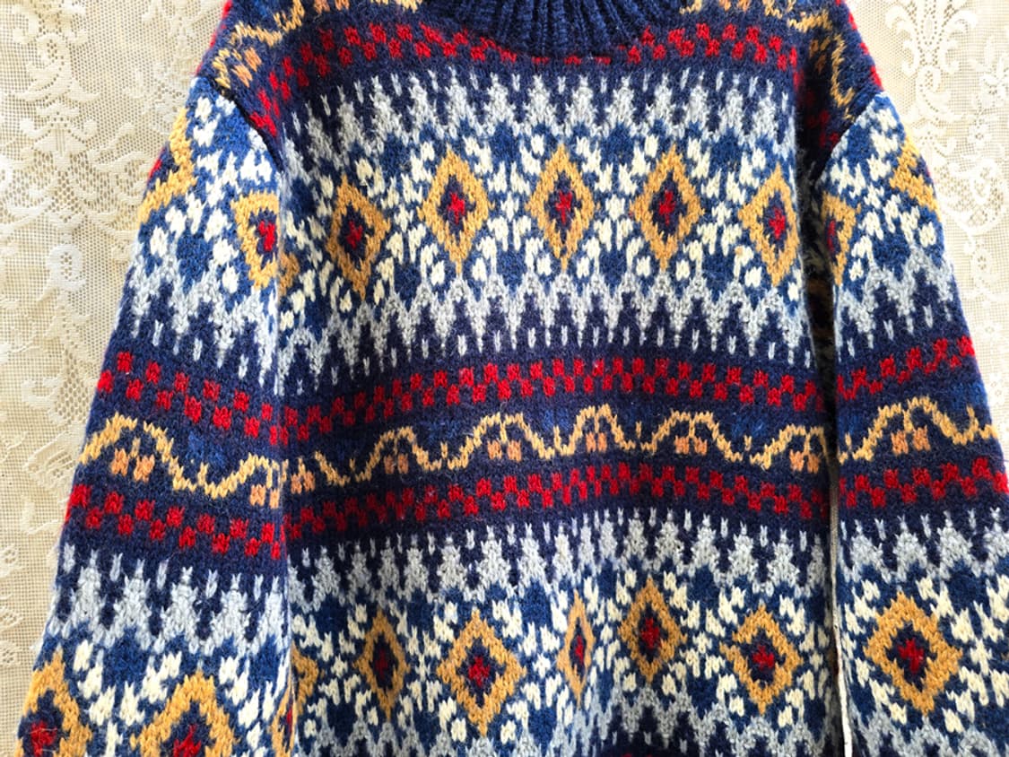 노르딕 빈티지 헤비울 니트 상품이미지3