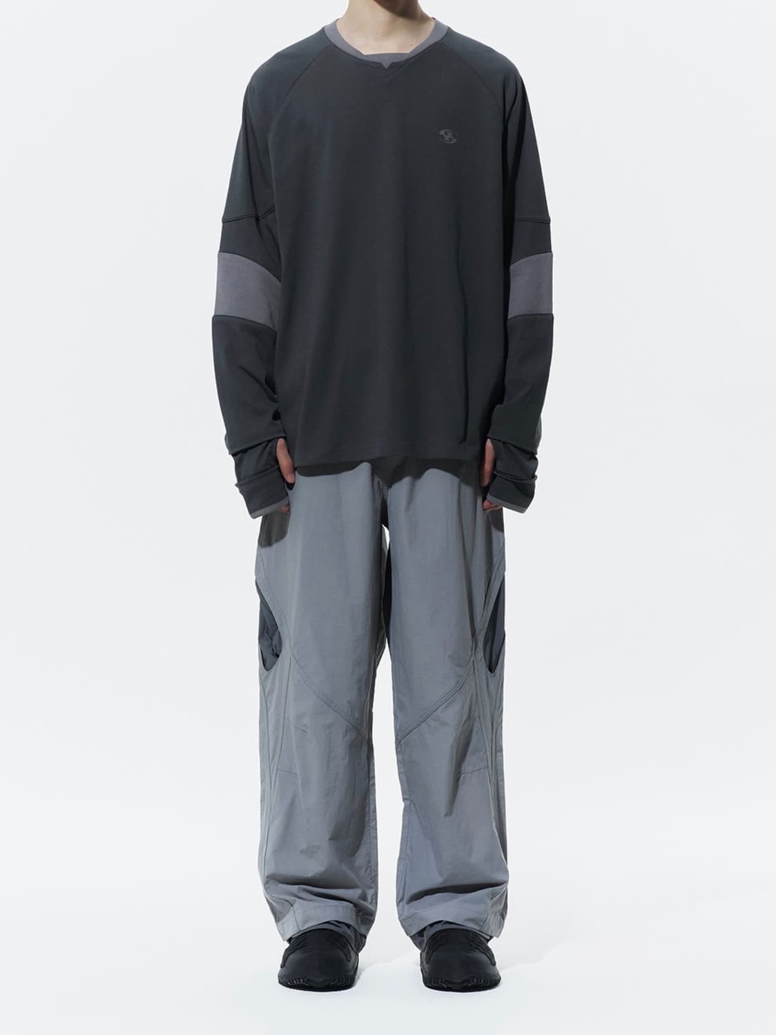 산산기어 슬로프 팬츠 바지 그레이 2 상품이미지4