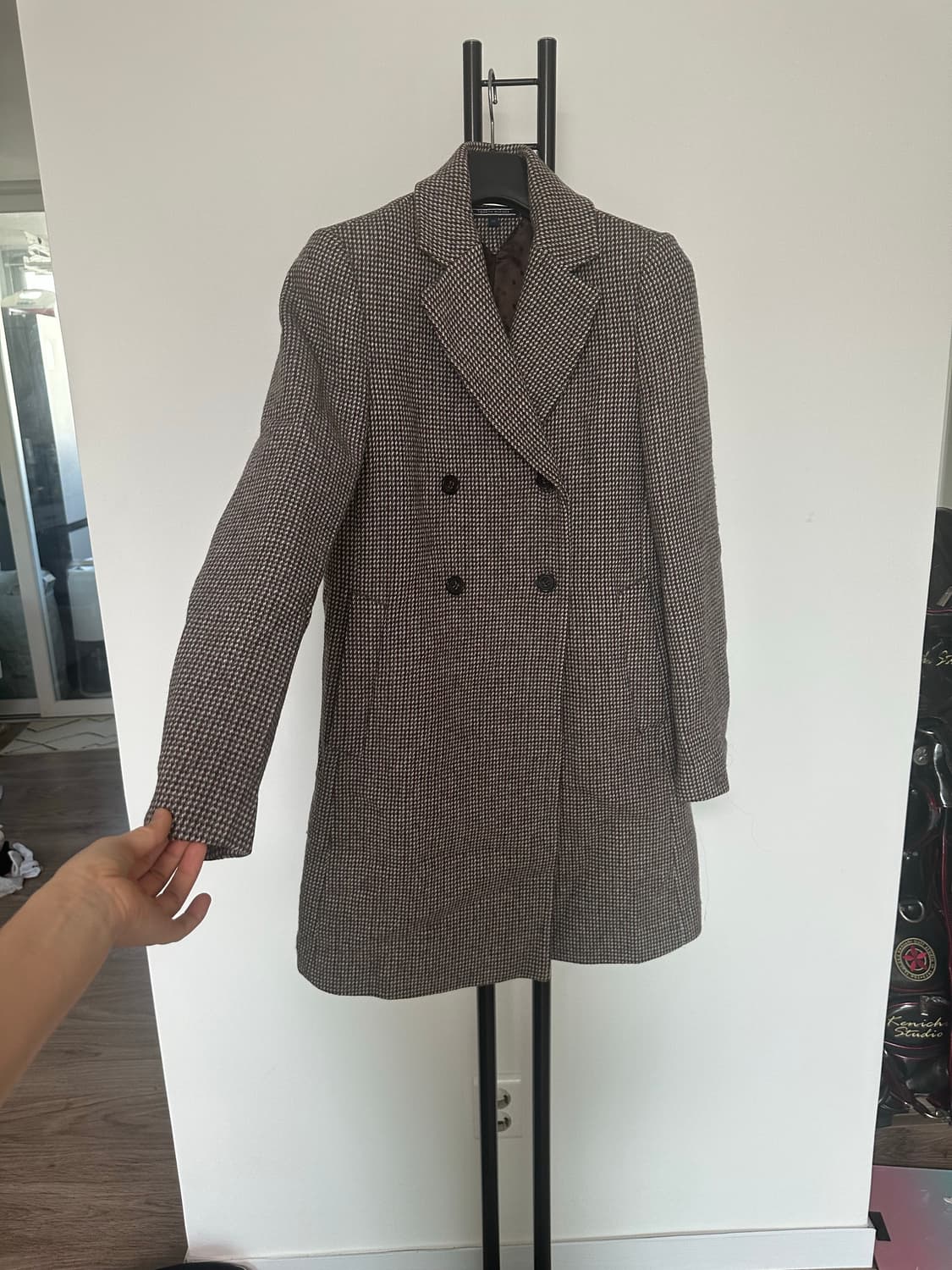 타미힐피거 하운드투스 더블 브레스트 코트 -XS 상품이미지3