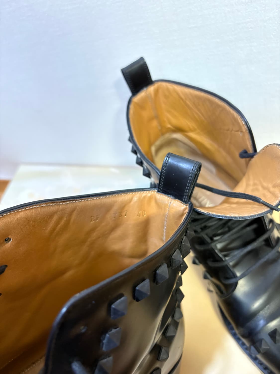 발렌티노 레더 스터드 부츠 상품이미지8