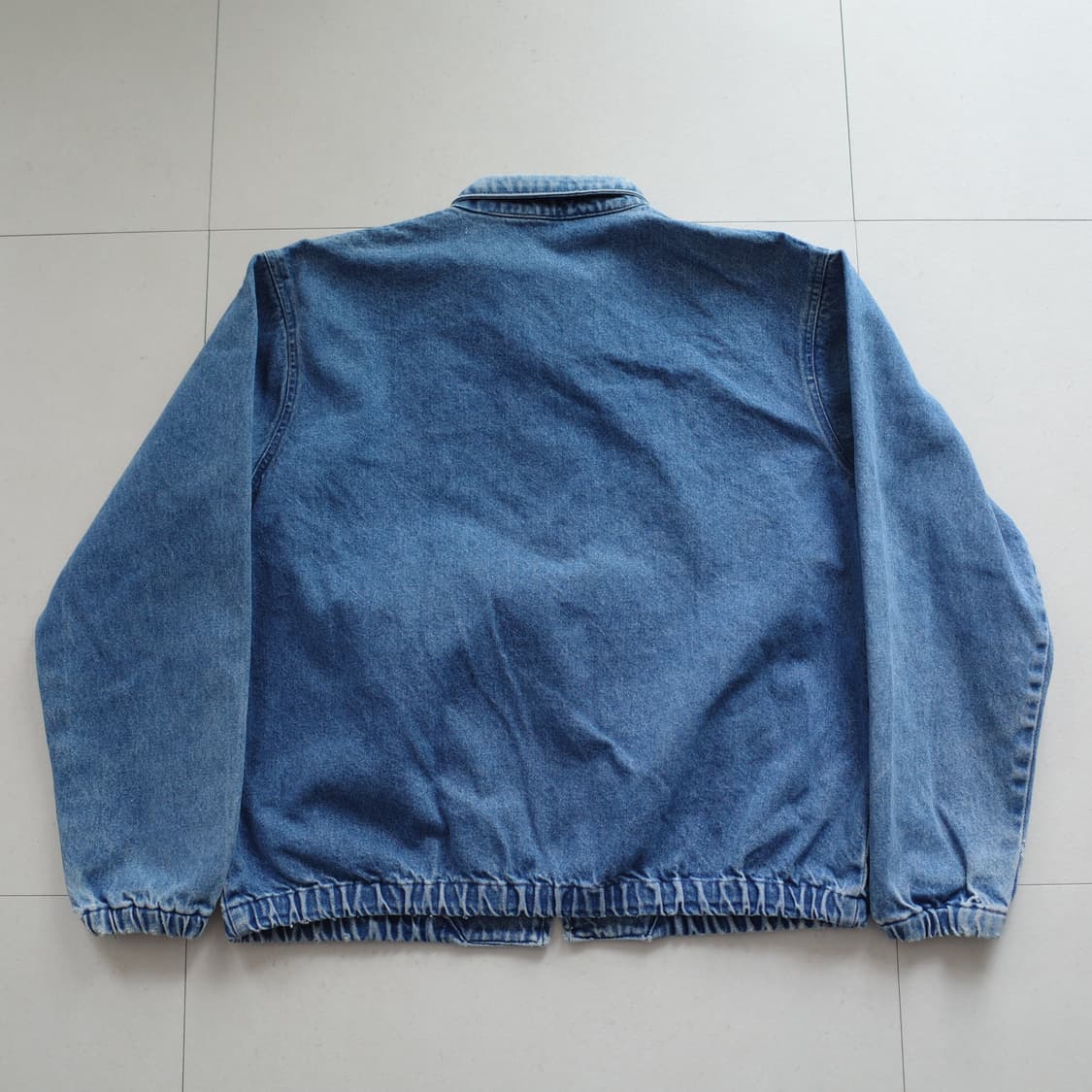 90s 초크라인 MADE in USA 오하이오 데님 블루종 베이포트 자켓 상품이미지7