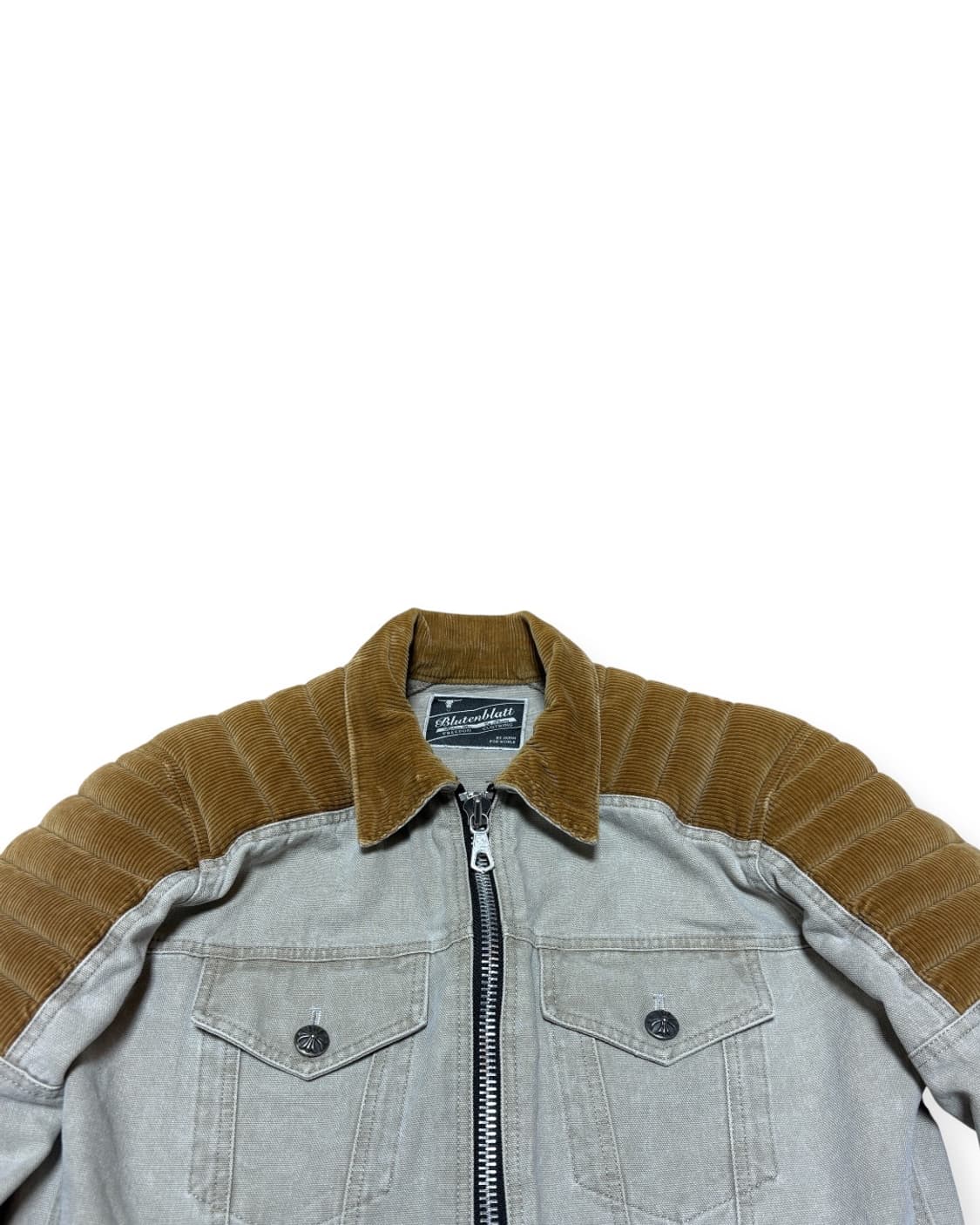 Blutenblatt Corduroy Panel Denim Jacket 상품이미지2