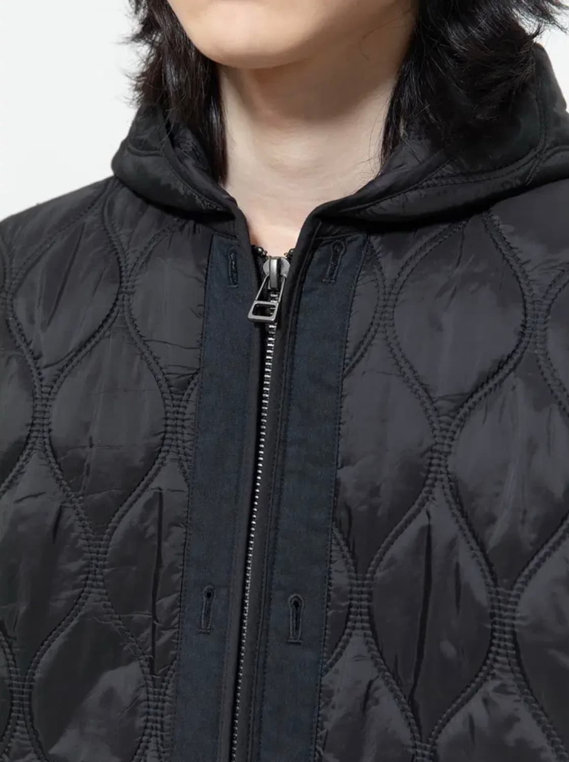 [새제품/2] 비긴202 빈티지 레이어 모즈파카 - 블랙 상품이미지5