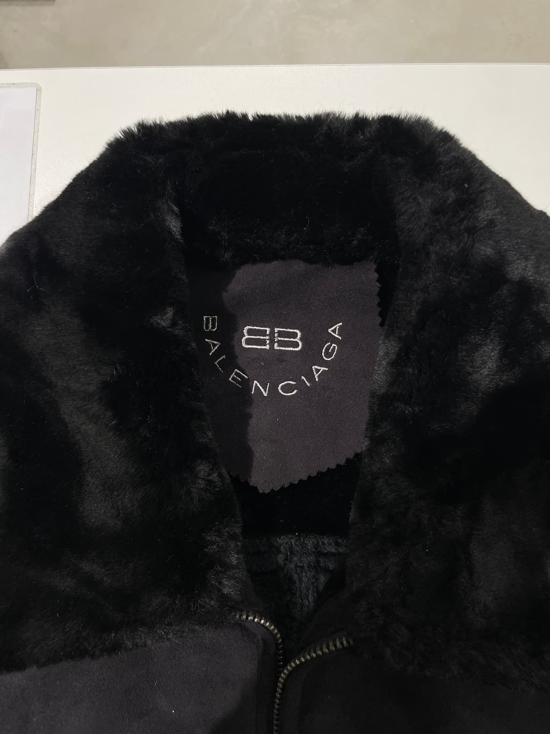 발렌시아가 블랙 클래시크 스웨이드 집업 자켓 상품이미지7