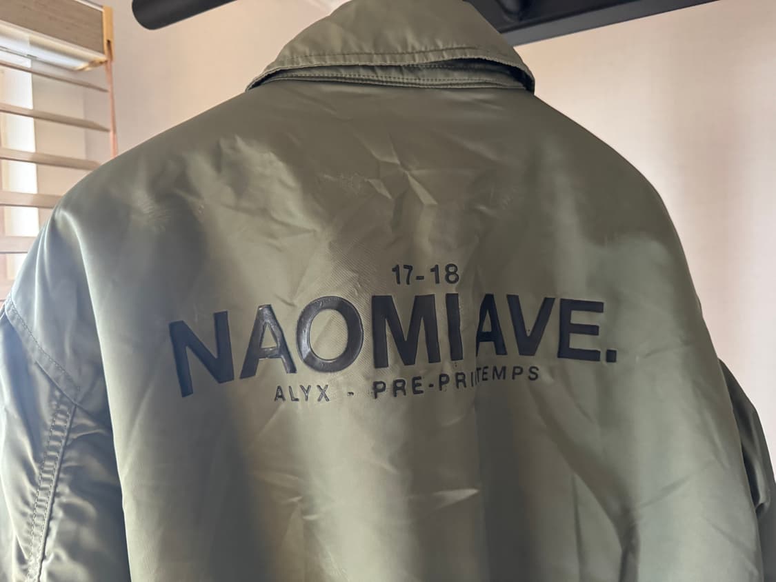 알릭스 x 알파인더스트리 나오미 naomi 봄버 ma-1 자켓 XL 상품이미지6